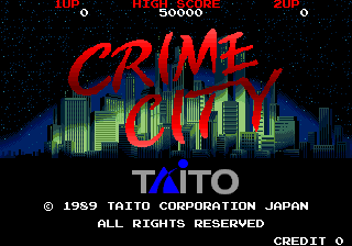 Crime City (World) Title Screen